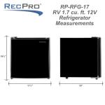 RecPro 1.7 Cu Ft 12V Compact Refrigerator