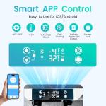 Portable 12V Car Fridge Freezer with Wheels