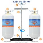 Flame King Dual Propane Tank Rack for RVs