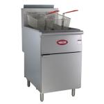 Large Gas Floor Fryer with 2 Baskets, 150,000 BTU