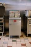 Large Gas Floor Fryer with 2 Baskets, 150,000 BTU