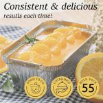 55 Pack Disposable Aluminum Loaf Pans with Lids