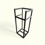 Steel Propane Tank Cage for Food Trucks, 100LB