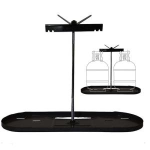 Dual Propane Tank Rack for RVs and Campers