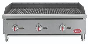 36" Gas Charbroiler - 3-Burner Stainless Steel Grill