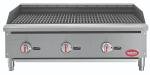 36" Gas Charbroiler - 3-Burner Stainless Steel Grill