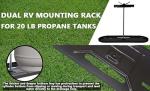 Dual Propane Tank Rack for RVs and Campers