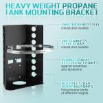 Heavy Duty Propane Tank Mounting Bracket with Strap