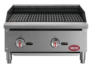 24" Commercial Gas Charbroiler - 2-Burner Grill
