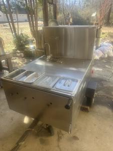 Hot Dog Cart and Steam Table Combo