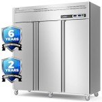 54 Cu. Ft. 3-Section Commercial Freezer Combo