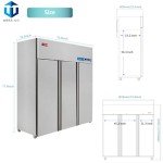 WESTLAKE 72" Commercial Refrigerator and Freezer Combo