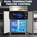 Coolski 48” Commercial 2-Door Refrigerator Freezer Combo