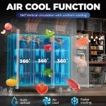 54 Cu. Ft. 3-Section Commercial Freezer Combo