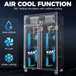 Coolski 48” Commercial 2-Door Refrigerator Freezer Combo