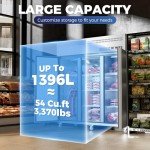 54 Cu. Ft. 3-Section Commercial Freezer Combo