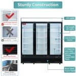 Westlake 73" Merchandiser Display Refrigerator with 3 Doors