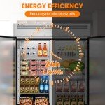 Coolski 54" Commercial 2-Door Reach-In Refrigerator