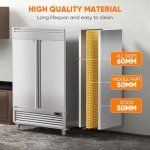 Coolski 54" Commercial 2-Door Reach-In Refrigerator