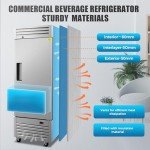 Upright Reach-in Refrigerator - 1 Door, 27.5" Wide