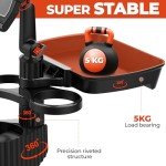 Upgraded 6-in-1 Car Cup Holder with Food Tray