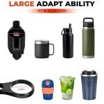 Upgraded 6-in-1 Car Cup Holder with Food Tray