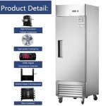 27" Stainless Steel Upright Commercial Freezer