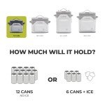 Magnetic Leak Proof 12 Can Soft Cooler