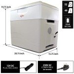 Koolatron 52 qt Electric Portable Cooler for Travel