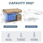 12V Portable Car Refrigerator - 30 Quart Cooler