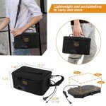 Portable Electric Heated Lunch Box with Digital Display