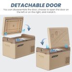 12V Portable Car Refrigerator - 30 Quart Cooler