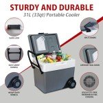 Koolatron 33qt Portable Electric Cooler for Travel