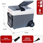 Koolatron 33qt Portable Electric Cooler for Travel