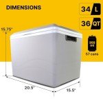 Koolatron 36 qt Electric Cooler for Road Trips