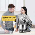660W 10-Speed Countertop Food Mixer 6QT