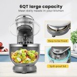 660W 10-Speed Countertop Food Mixer 6QT