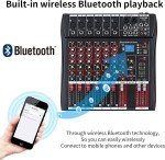Bluetooth 6-Channel Digital Audio Mixer for Food Trucks