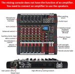 Bluetooth 6-Channel Digital Audio Mixer for Food Trucks