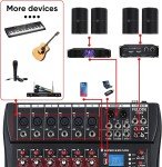 Bluetooth 6-Channel Digital Audio Mixer for Food Trucks