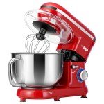 660W 10-Speed Electric Food Mixer, 6 Quart Red