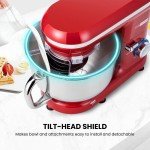 660W 10-Speed Electric Food Mixer, 6 Quart Red
