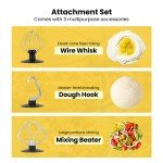 660W 10-Speed Electric Food Mixer, 6 Quart Red