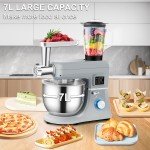 VEVOR 660W 7.4Qt Tilt-Head Dough Mixer