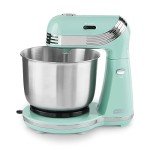 Aqua 6-Speed Stand Mixer with 3 Quart Bowl