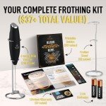 Zulay Kitchen Electric Milk Frother - Black