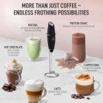 Zulay Kitchen Electric Milk Frother - Black