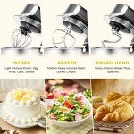Compact 3.2Qt Electric Stand Mixer with Accessories