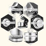 Compact 3.2Qt Electric Stand Mixer with Accessories