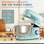 Cheflee 600W Stand Mixer with 6.5QT Bowl